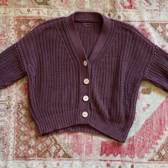 babaà cardigan no18 black cherry - Picture 6 of 13